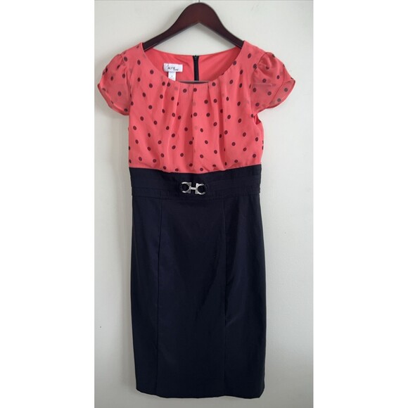 Alyx Dresses & Skirts - ALYX Women’s Size 4 Dress NWOT  Knee Length Polka Dot Top W/ Black Bottom